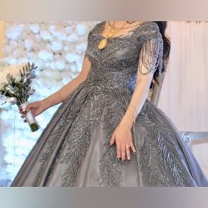 Engagement ballgown dress custom made
